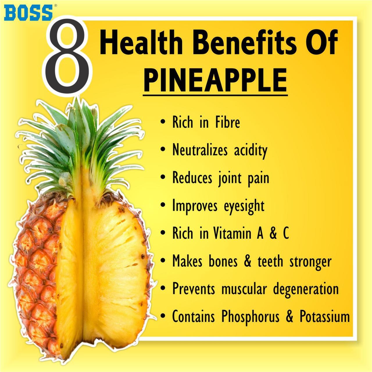 Pineapple benefits health fattening infographic does part otherwise pineapples acceptable healthy