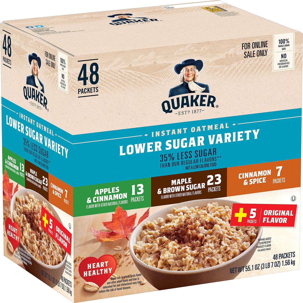 Cereal quaker squares brown breakfast