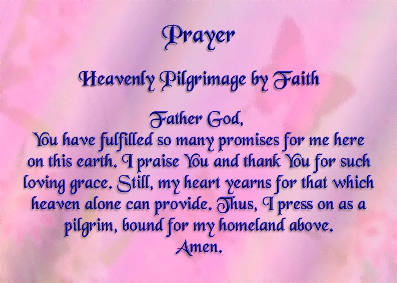 Pilgrimage prayers