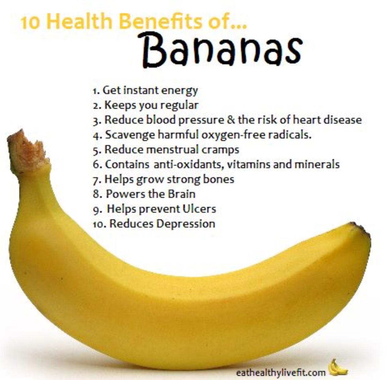 Bananas benefits health banana fruit healthy choose board