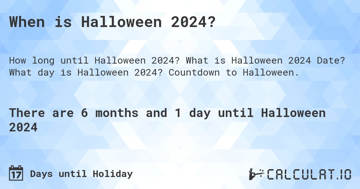 Tanggal halloween 2023