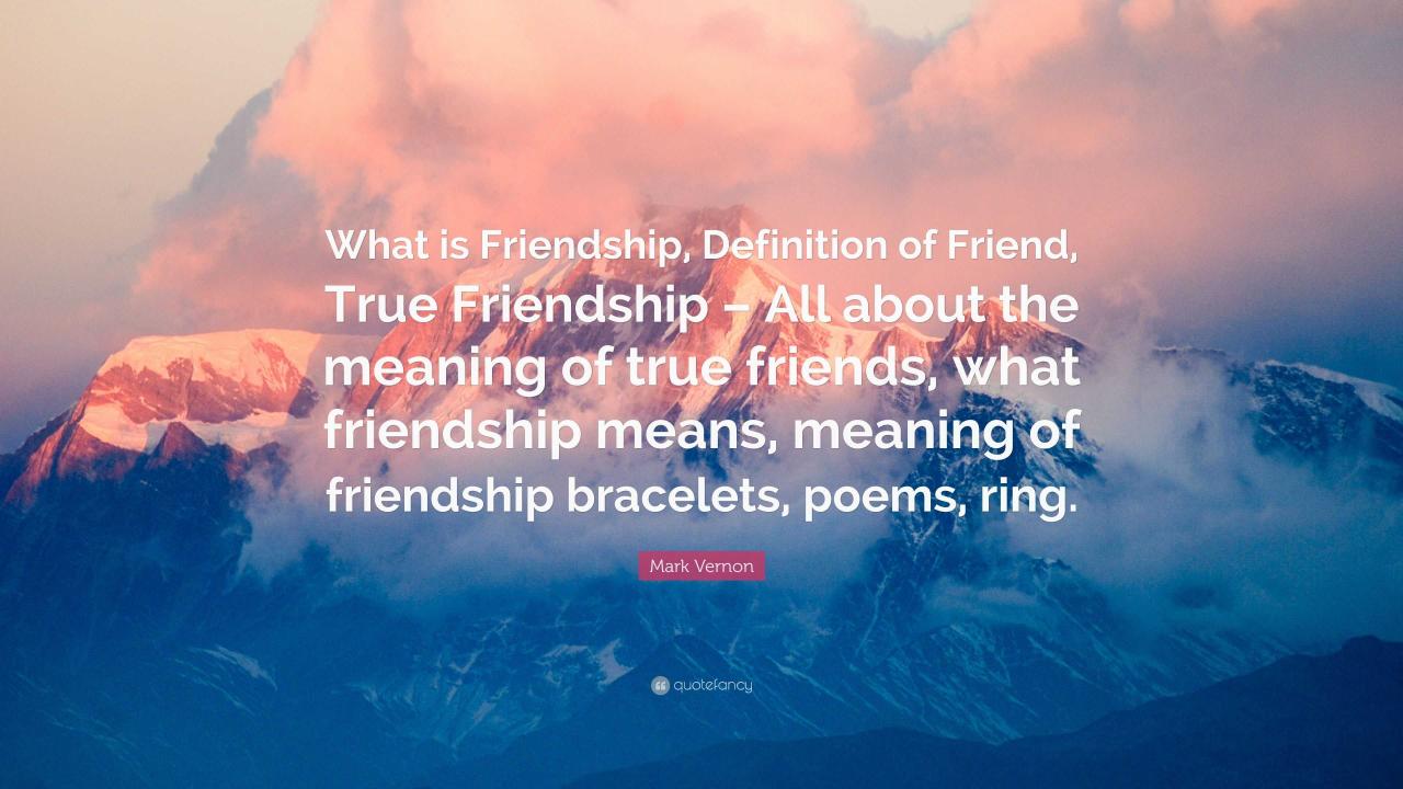 Poem friend means true