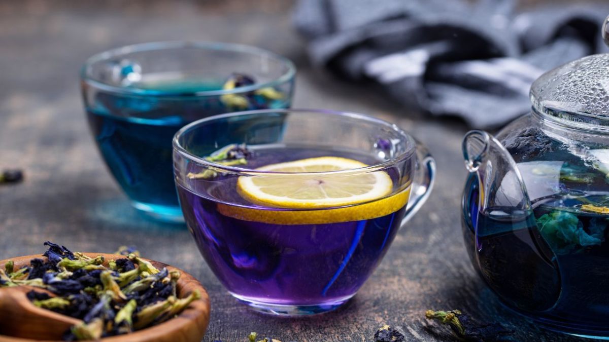 Butterfly tea flower pea blue benefits clitoria recipes juice ternatea health choose board