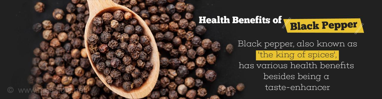 Pepper benefits health wealth blackpepper