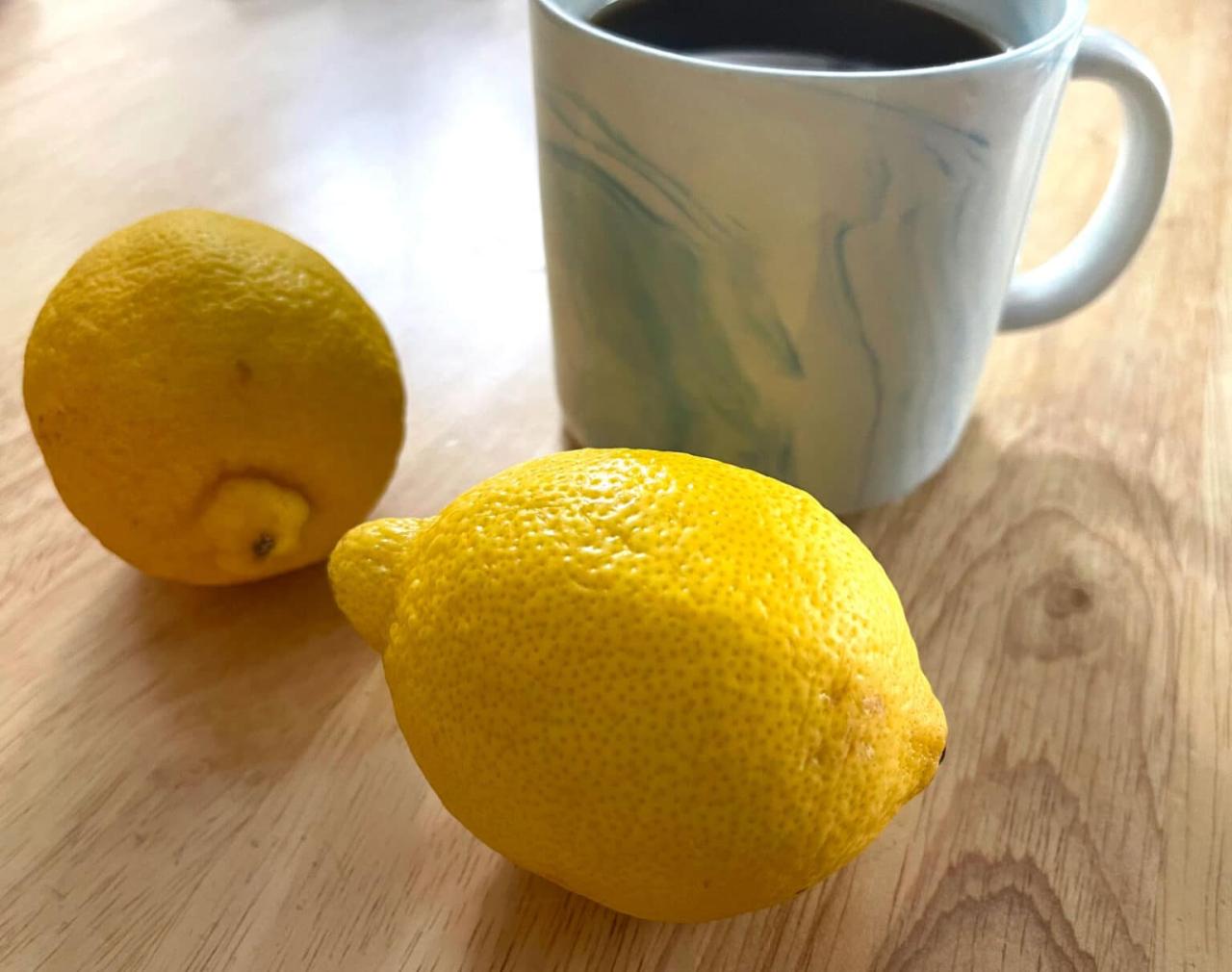 Kopi campur lemon
