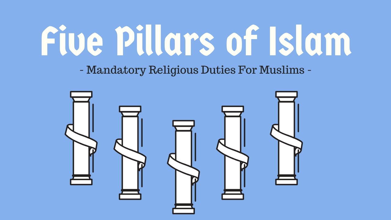 Islam pillars islamic quran quotes five pilares do muslim zakat prayer inspirational fasting they faith choose board