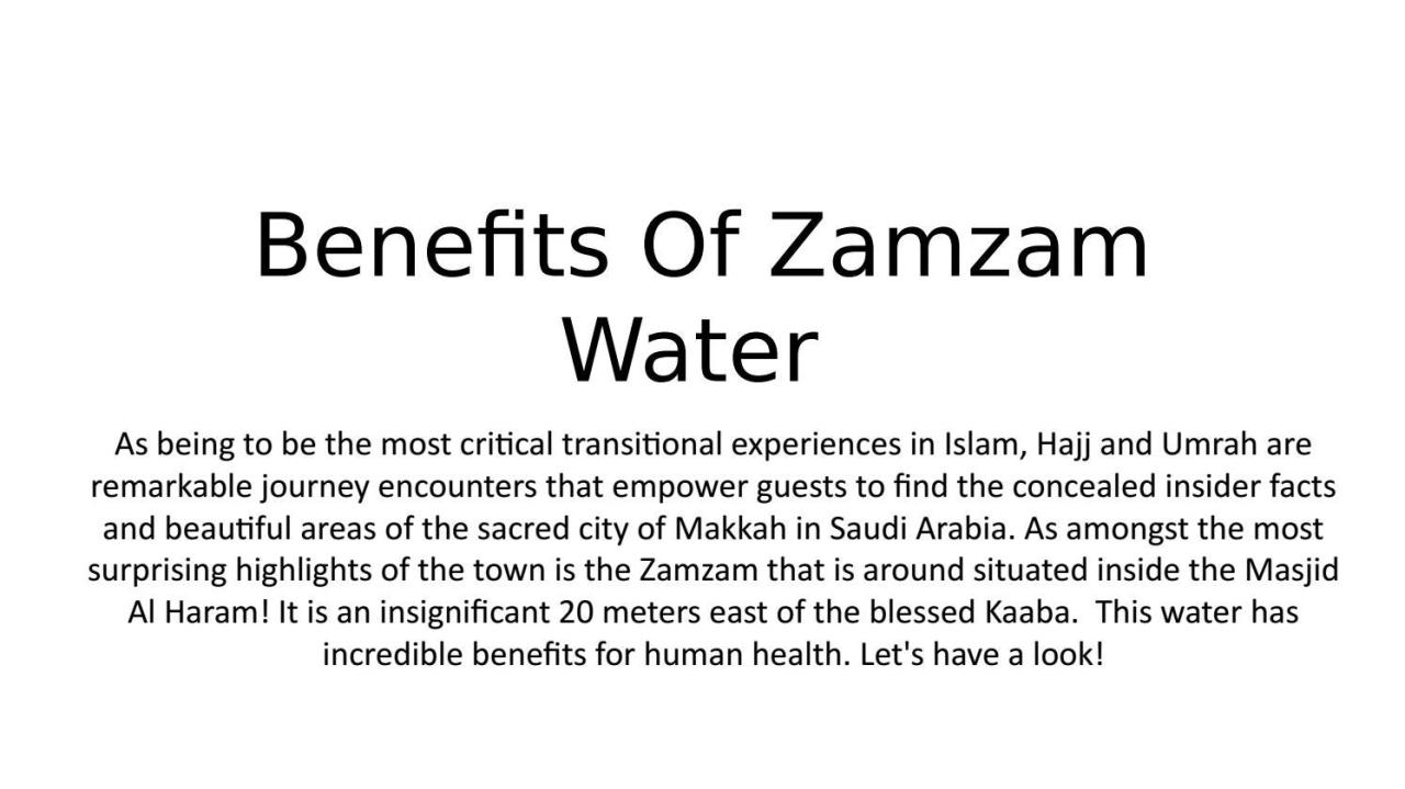 Zamzam warnings