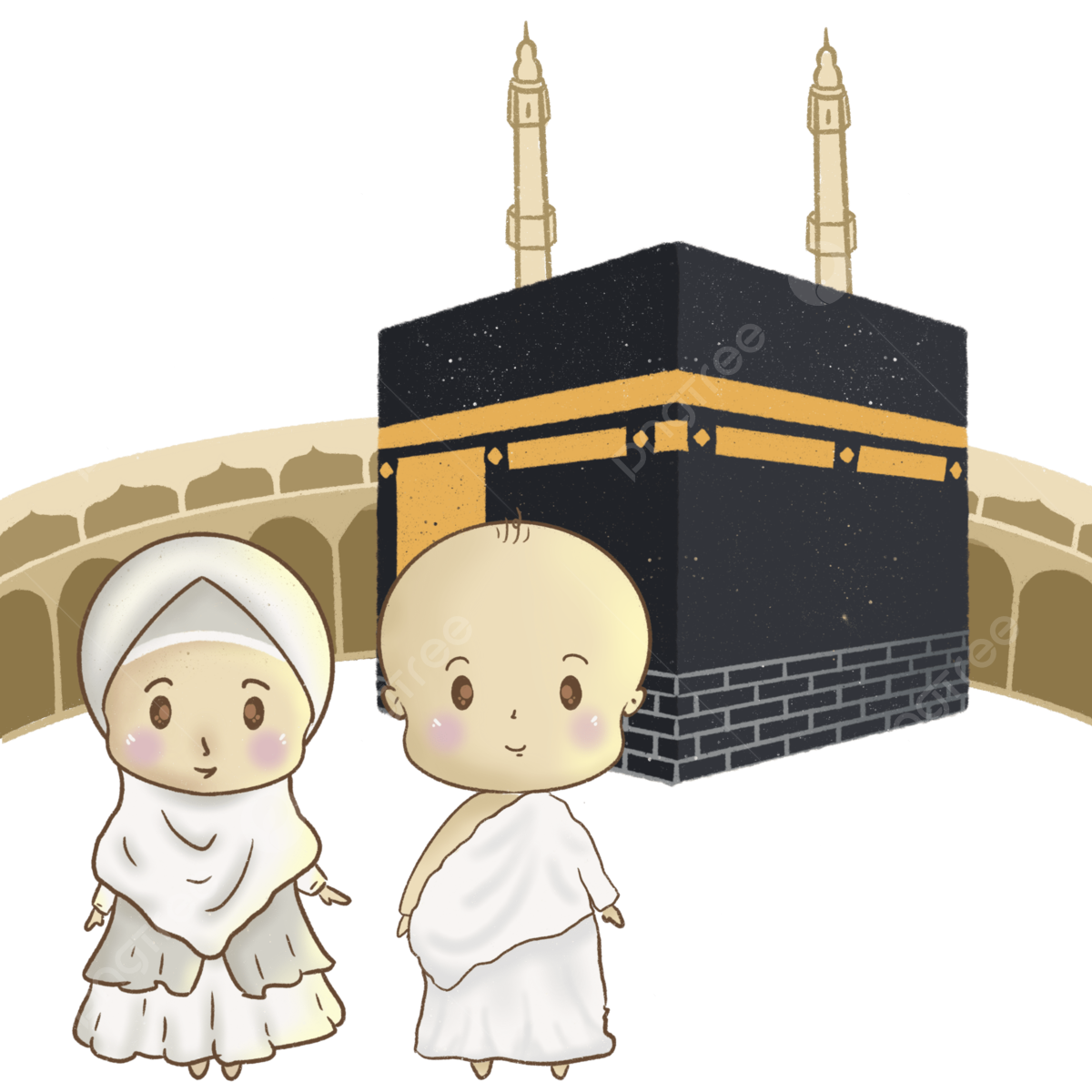 Hajj pilgrimage mecca haji islamic kabaa pngtree kabah clipground