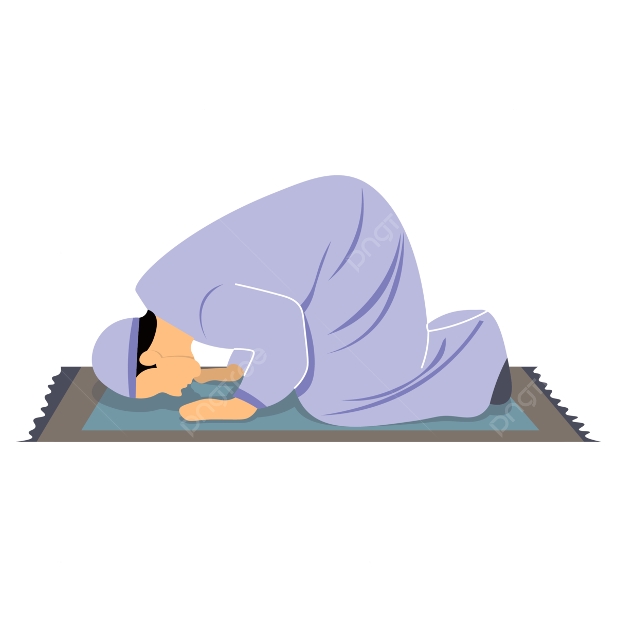 Prostration sajda praying mosque