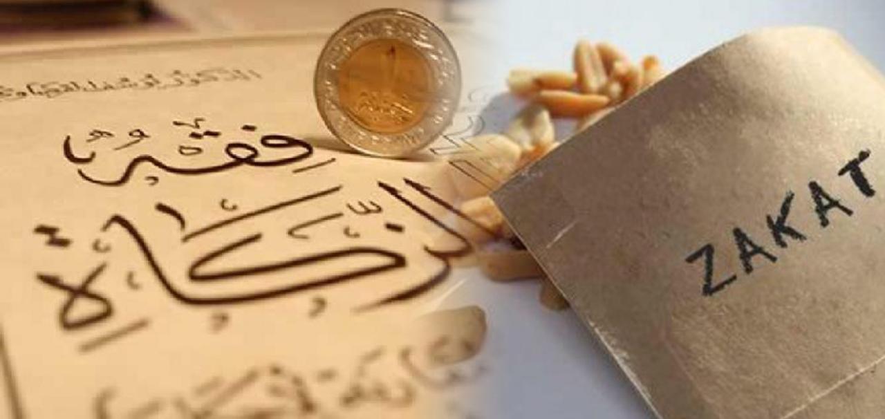 Zakat bayar terlupa niat fitrah semasa uang wordings wih wooden hukum islam